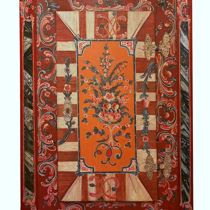 SZAFA UBRANIOWA - MALOWANA, drewno, metal, farby