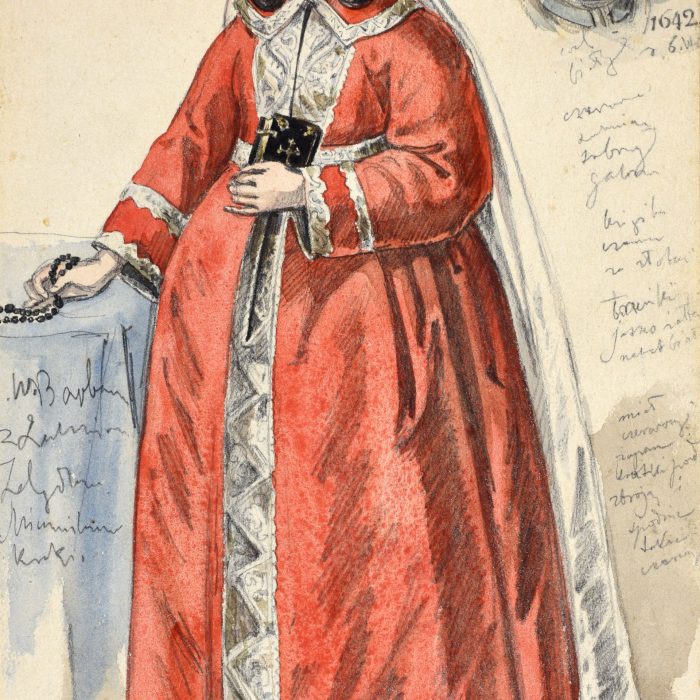 Szkice historyczne - Barbara Zebrzydowska i popiersie Jana Zebrzydowskiego, Matejko Jan