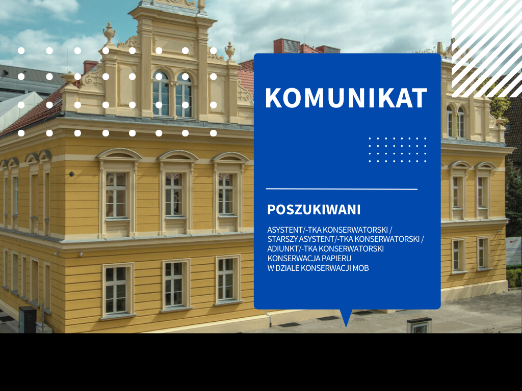 Muzeum Okręgowe im. Leona Wyczółkowskiego w Bydgoszczy poszukuje kandydatów do pracy